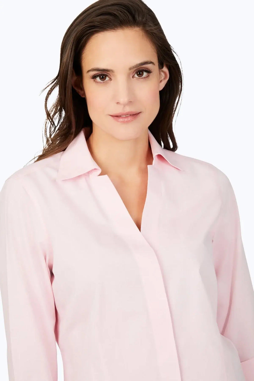 Foxcroft Taylor Blouse in Chambray - Mildred Hoit