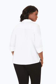 Foxcroft Taylor Blouse in Women's Sizing - White