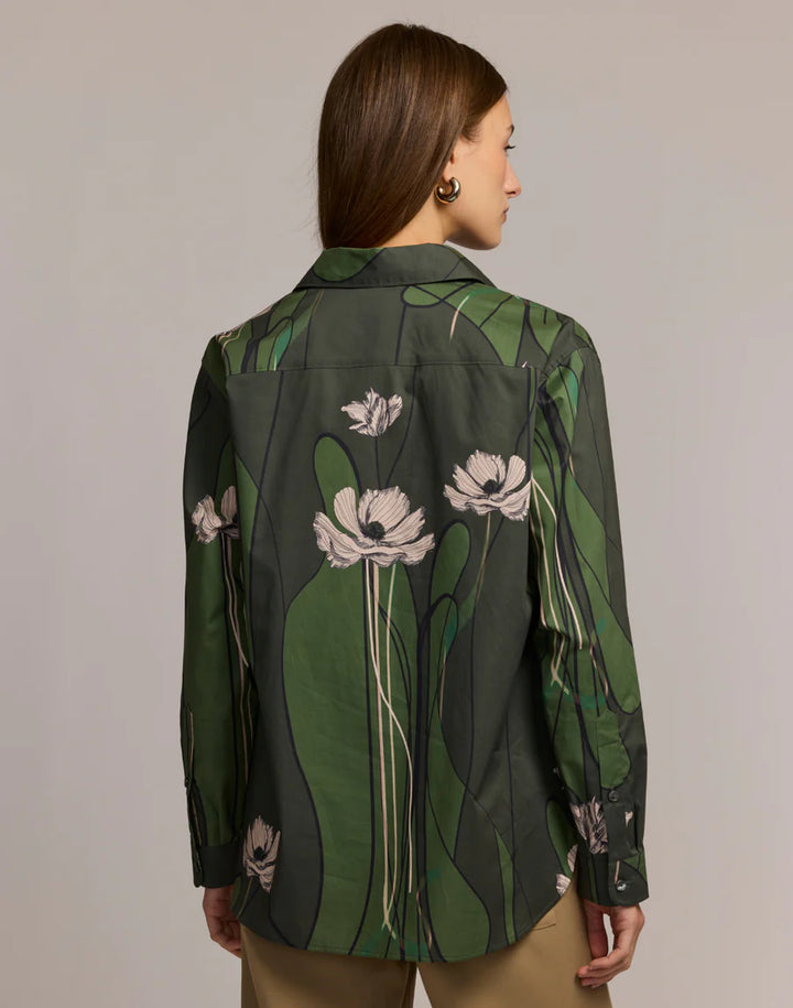 Halsey Long Sleeve Poppy Print Shirt - Mildred Hoit
