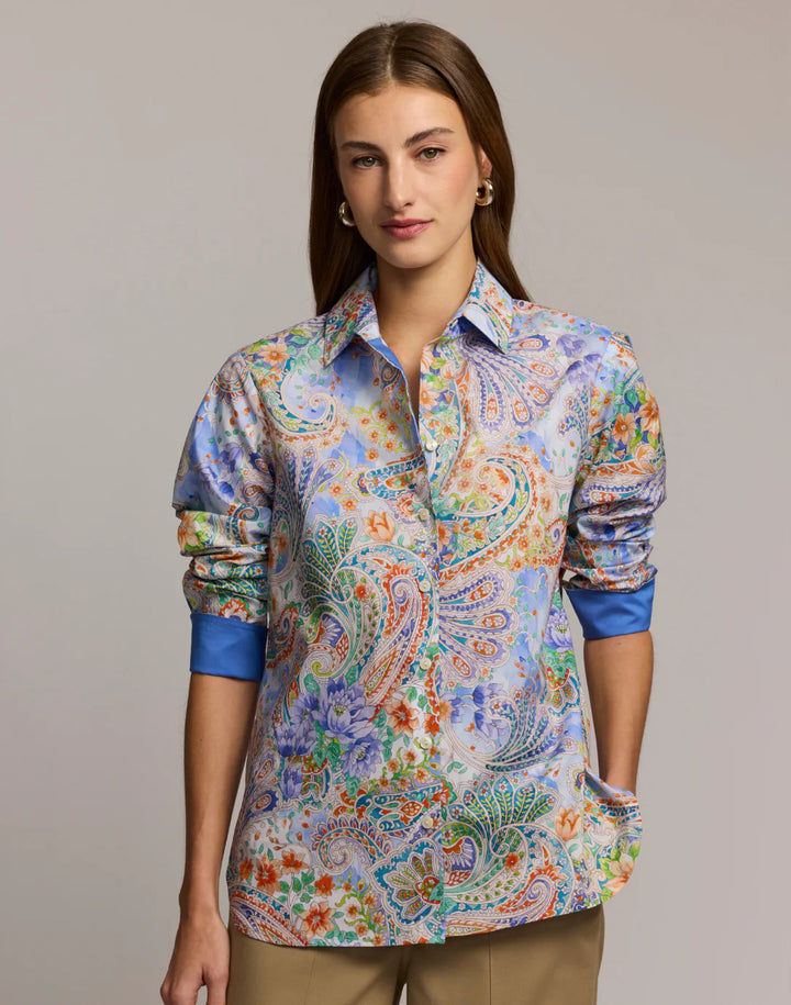 Margot Long Sleeve Floral Paisley Shirt - Mildred Hoit