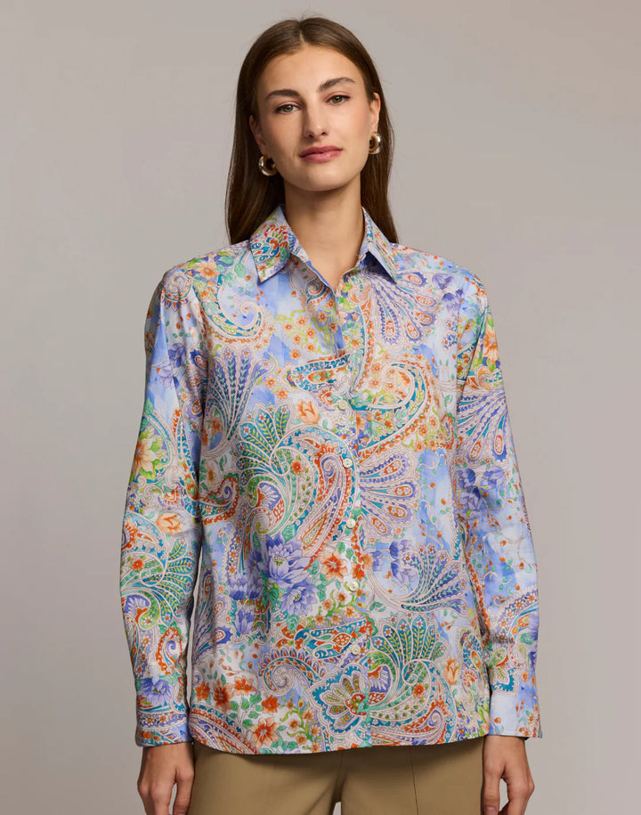 Margot Long Sleeve Floral Paisley Shirt - Mildred Hoit