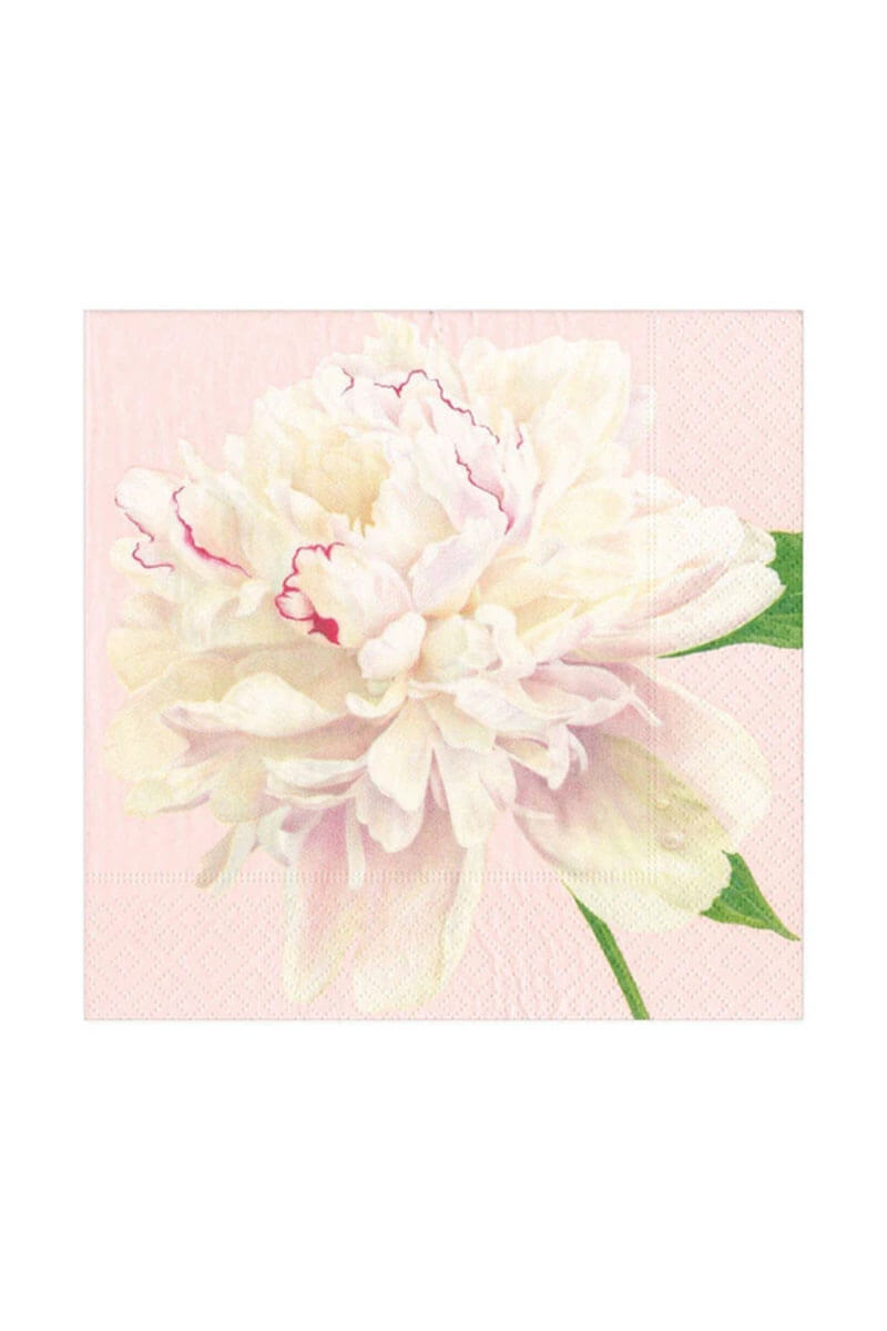Caspari Duchess Peonies Paper Dinner Napkins - Mildred Hoit