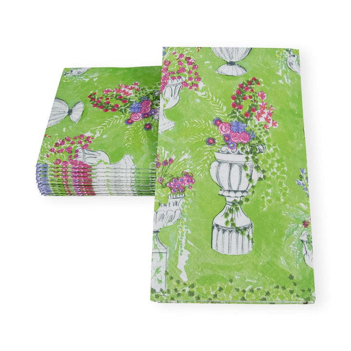 Caspari Jardin De Luxembourg Guest Towel Napkins- 2 Pack - Mildred Hoit