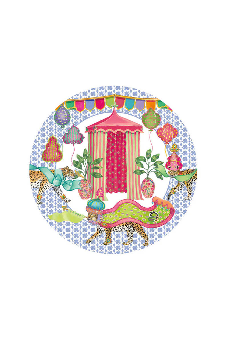 Caspari Kasbah Paper Salad and Dessert Plate - Mildred Hoit