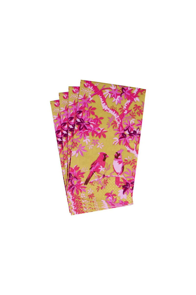 Caspari Scenic Songbirds Guest Towels - Mildred Hoit