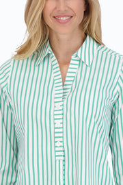 Foxcroft Pamela Tunic in Kelly Green available at Mildred Hoit in Palm Beach.