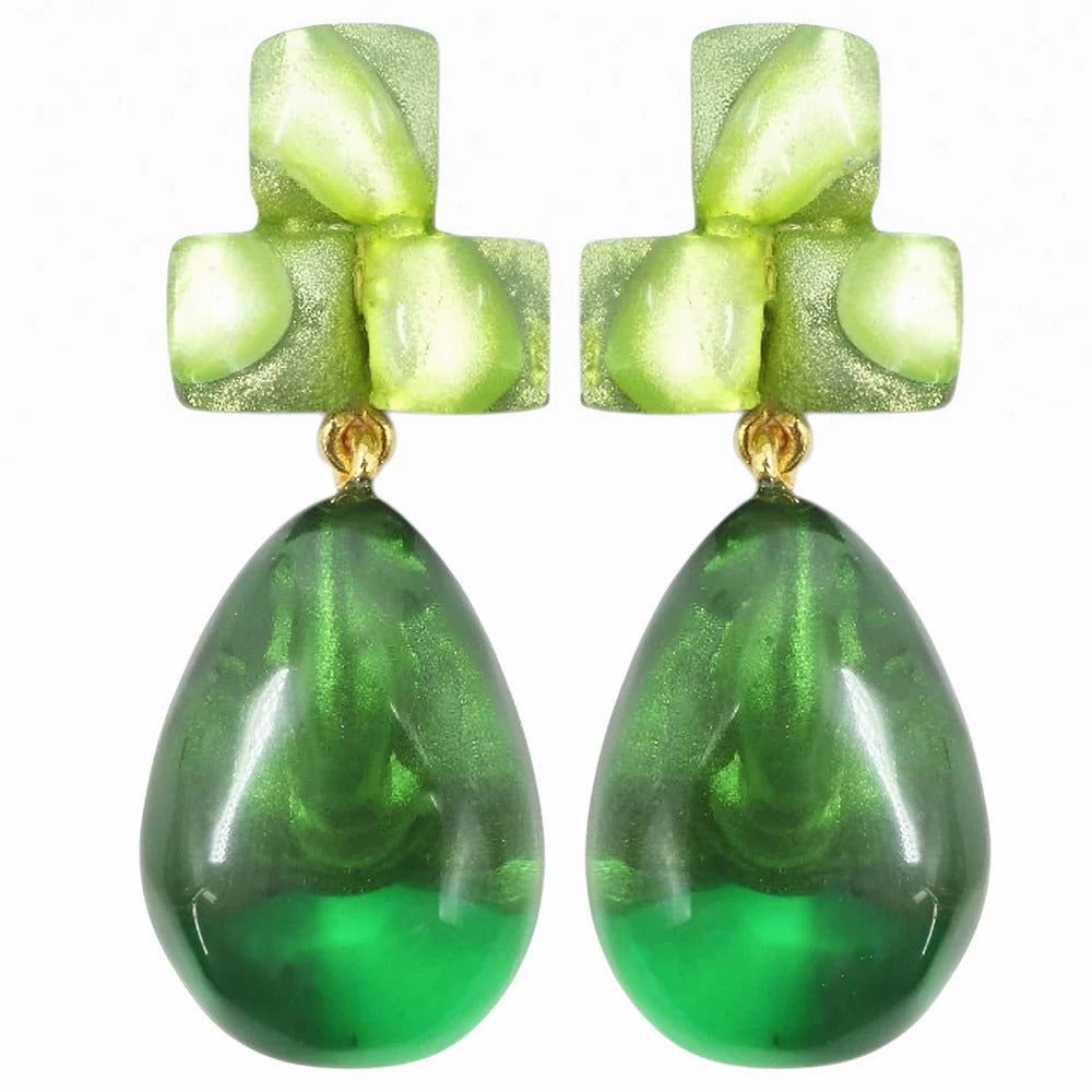 Messina Earrings in Matcha