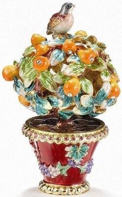 Partridge in a Pear Tree Trinket Box - Mildred Hoit