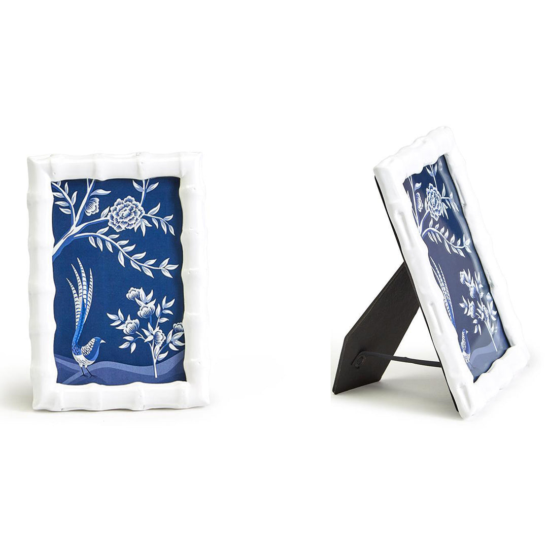 Aviary High Gloss Faux Bamboo Photo Frame: 4" x 6"