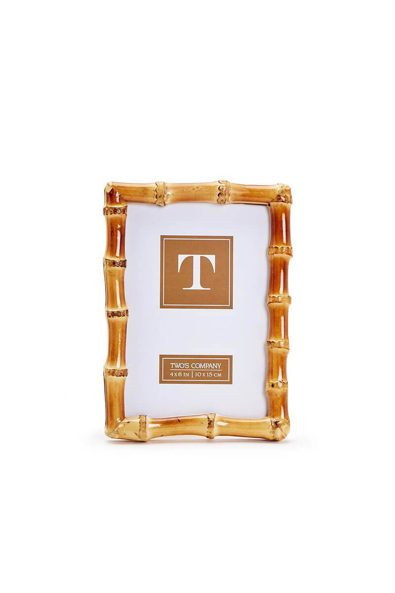 Blonde Natural Bamboo Finish Photo Frame Size: 4x6