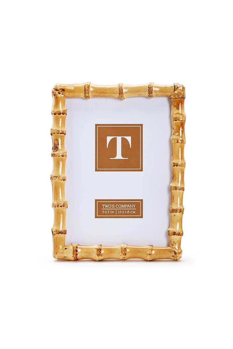 Blonde Natural Bamboo Finish Photo Frame Size: 5x7