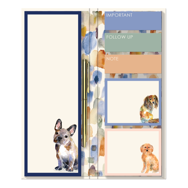 Watercolor Pets Dogs Note-Folio