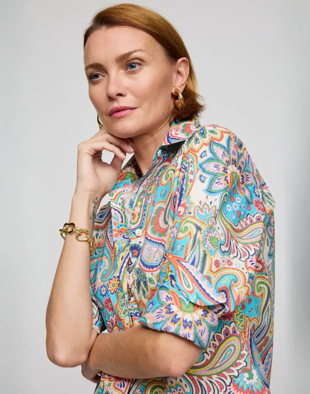 Hinson Wu Margot Top in Multi - Mildred Hoit