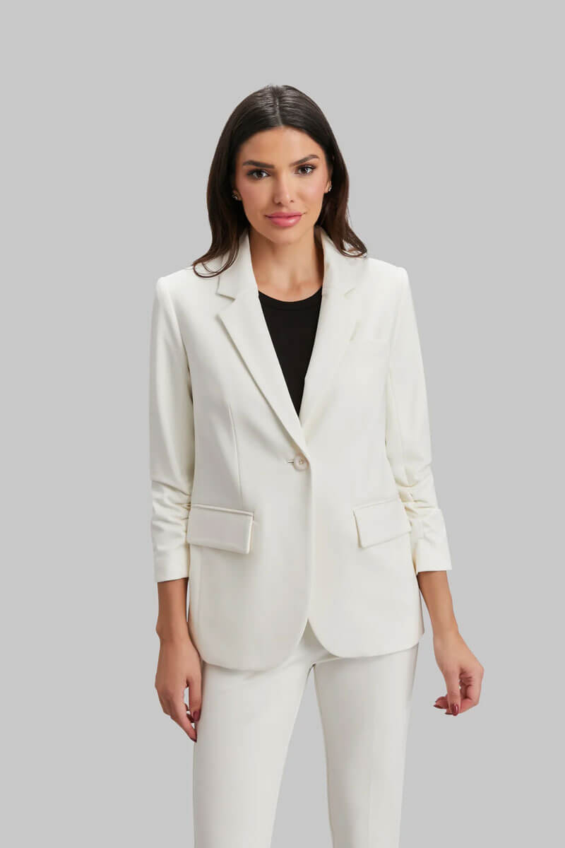 Peace of Cloth Jaime Jacket in Oyster - Mildred Hoit