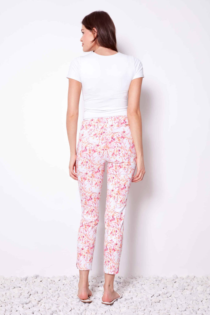 Up! Ginger Petal-Slit Techno Ankle Pant - Mildred Hoit