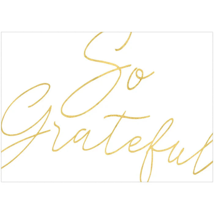 Caspari 'So Grateful' Foil Notecards - Mildred Hoit