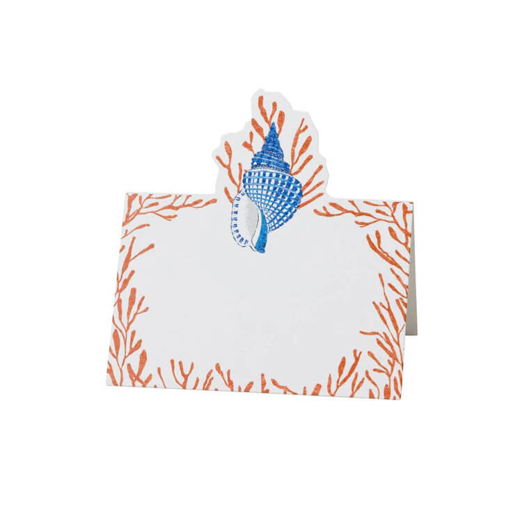 Shell Toile Placecards - Mildred Hoit