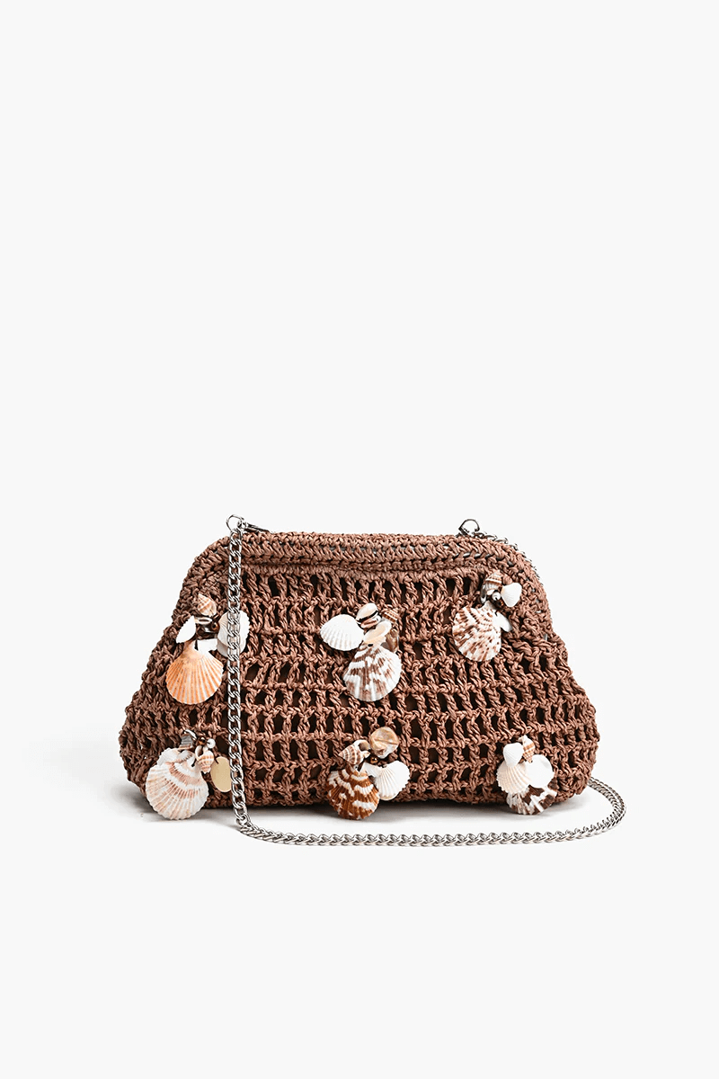 Shell Crochet Clutch Handbag - Mildred Hoit