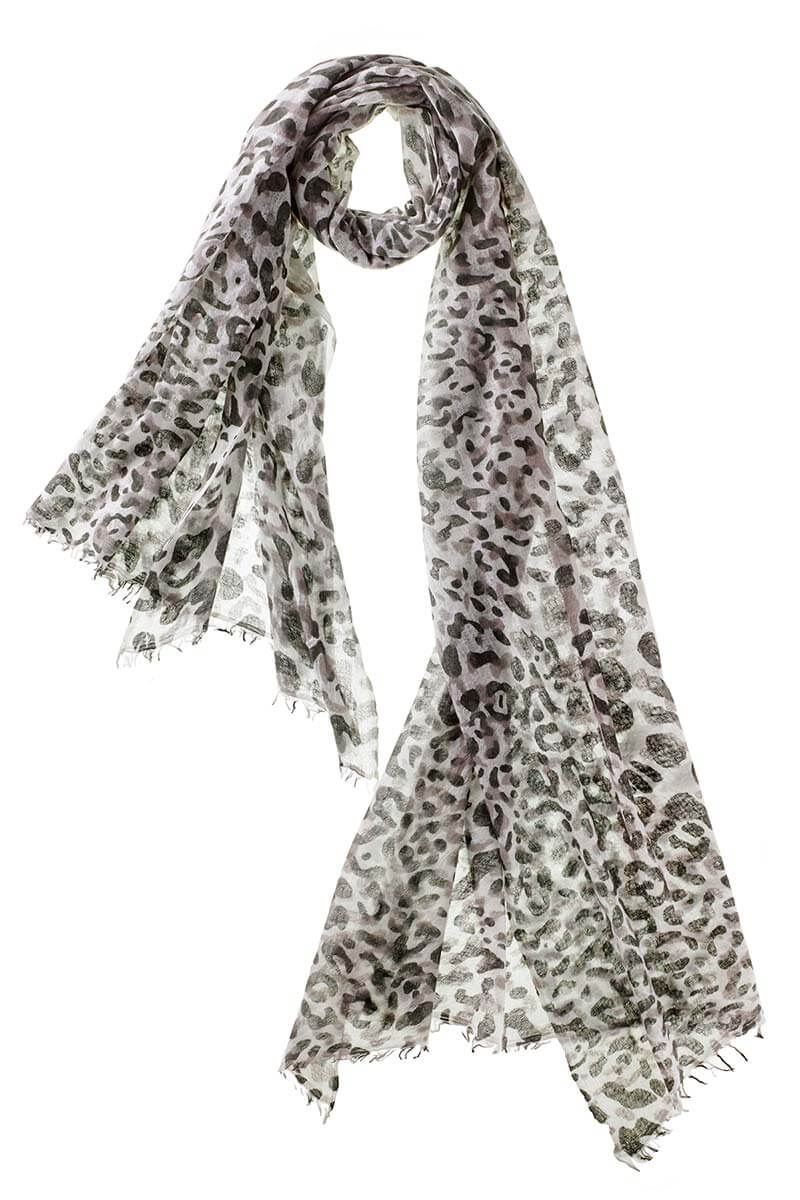 Felted Leopard Scarf in Olive Green available at Mildred Hoit in Palm Beach.
