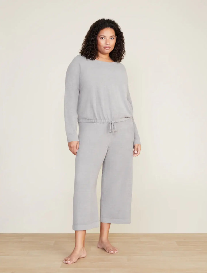 CozyChic Ultra Lite Slouchy Pullover in Dove Grey - Mildred Hoit