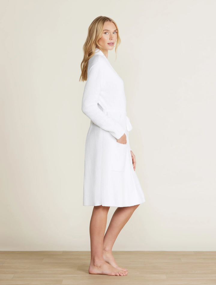 Barefoot Dreams Ribbed Robe in Sea Salt