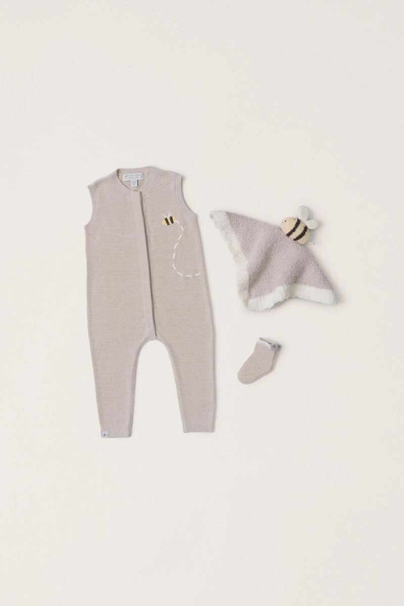 Baby Bee Onesie Set in Stone - Mildred Hoit