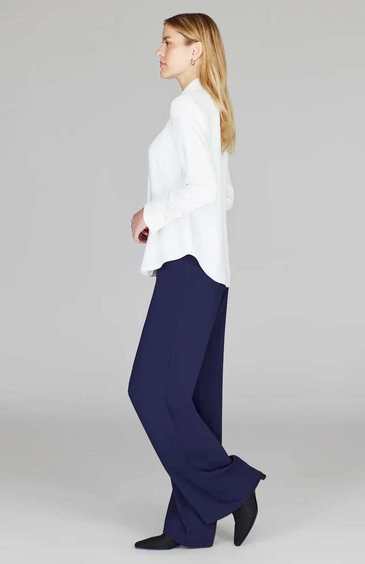Emmelle Luxurious Crepe Tailored Button Down Blouse - Mildred Hoit