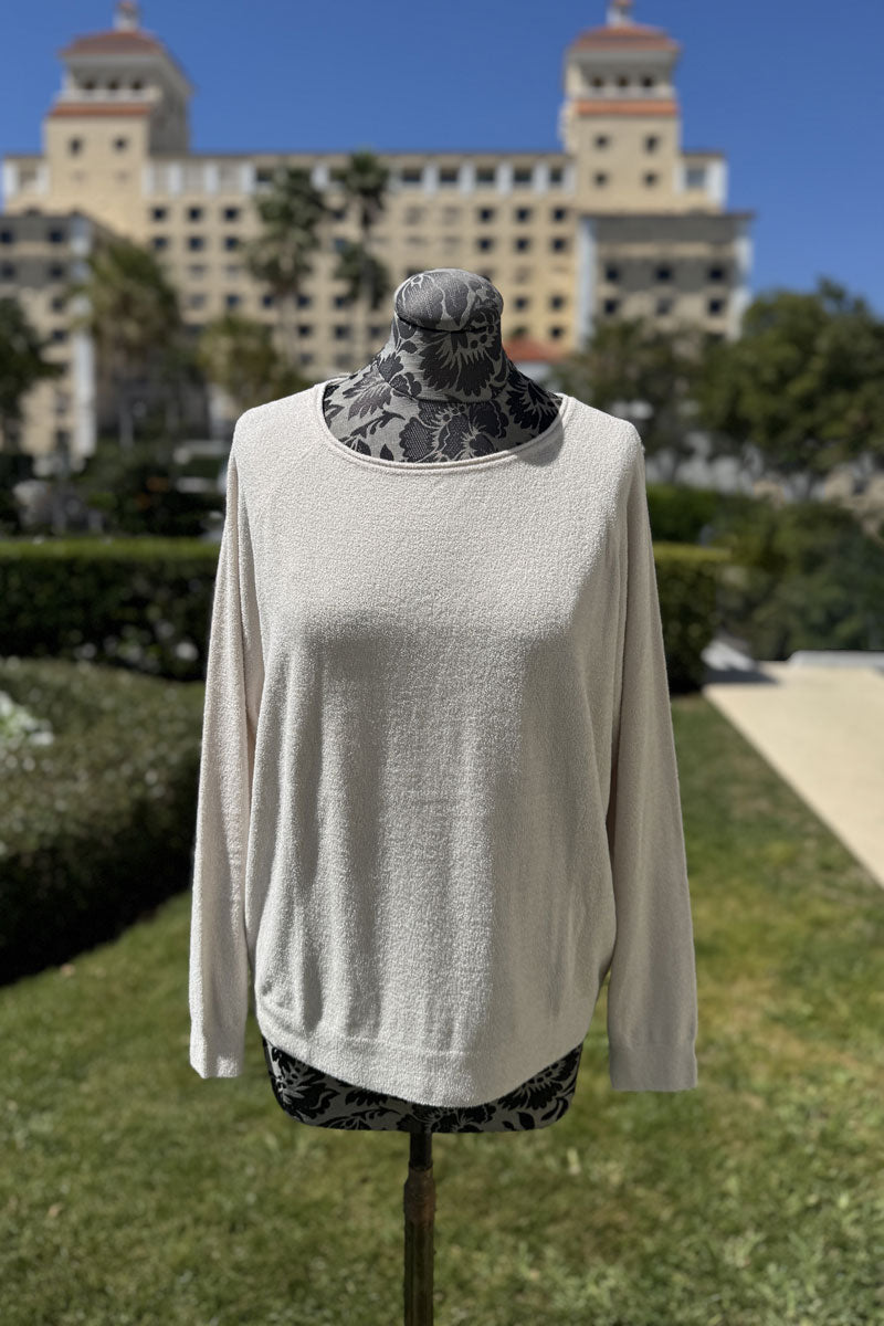 Jersey Pullover Top in Sand - Mildred Hoit