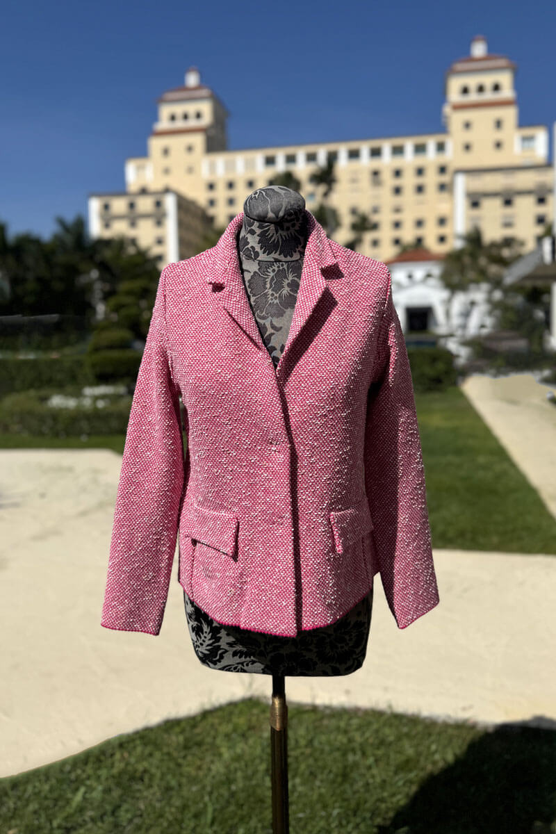 Base Cotton Jacket in Pink - Mildred Hoit