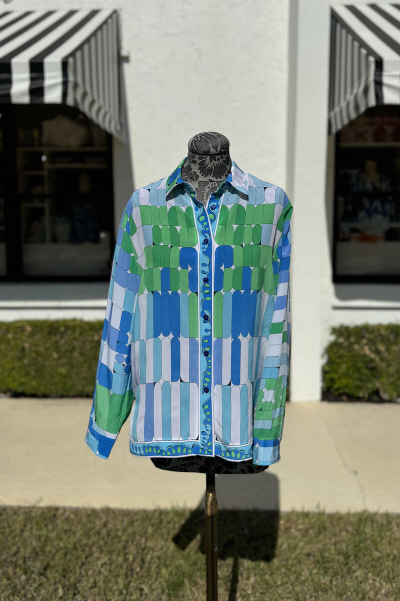 Averardo Bessi Silk Button Down Blouse in Piccolo 028 - Mildred Hoit