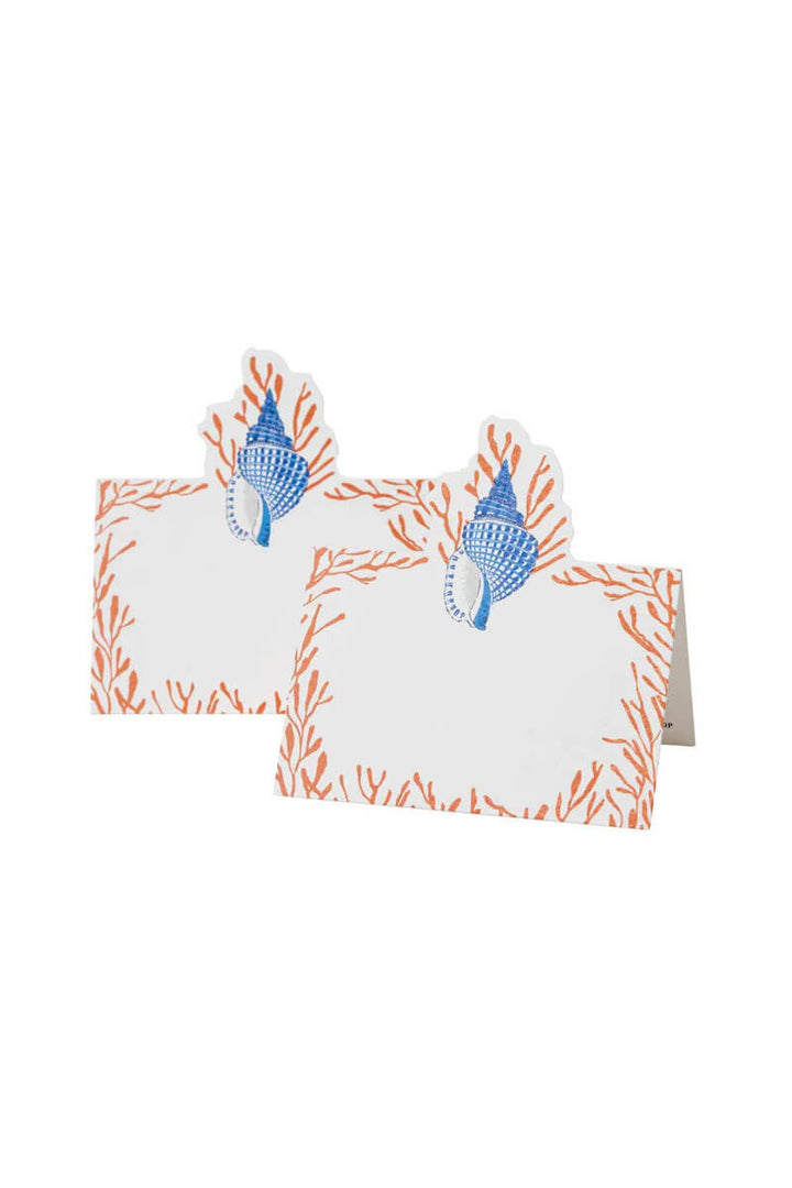 Shell Toile Placecards - Mildred Hoit