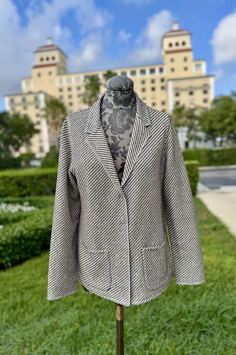 Bruno Manetti Grey Blazer Jacket - Mildred Hoit