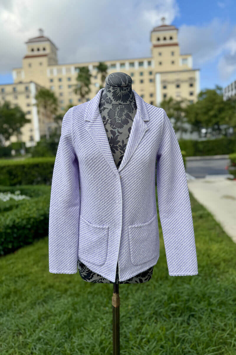 Bruno Manetti Lilac Blazer Jacket - Mildred Hoit