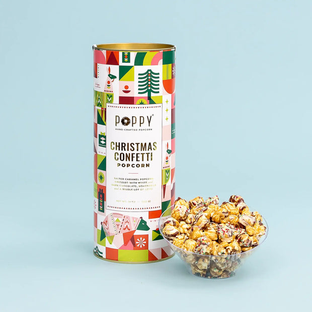Christmas Confetti Popcorn available at Mildred Hoit in Palm Beach.