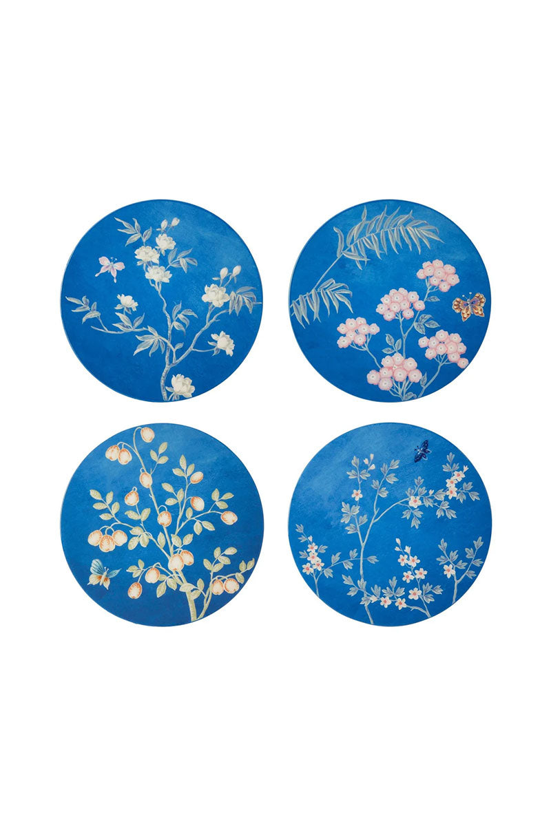 Blue Chinoiserie Coasters - Set of 4 - Mildred Hoit