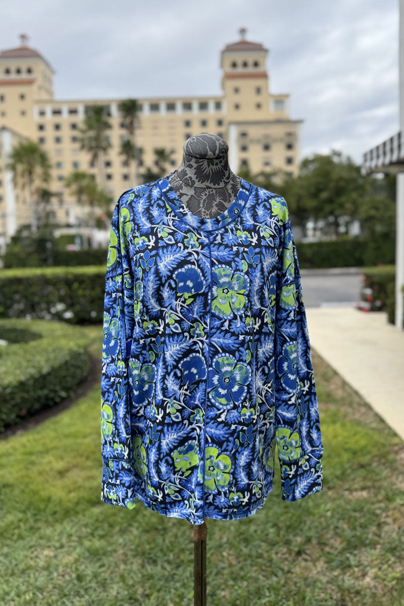 David Cline Iris Crew Neck Shirt available at Mildred Hoit in Palm Beach.