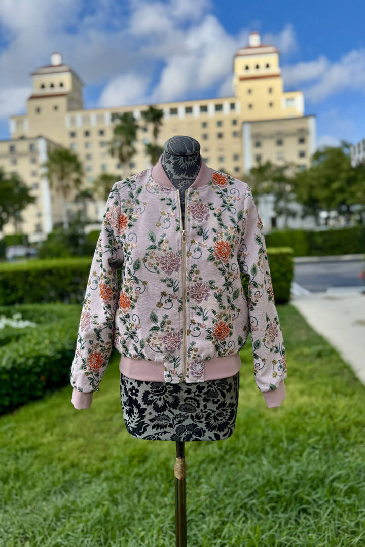 Mariovins Embroidered Zippered Jacket - Mildred Hoit