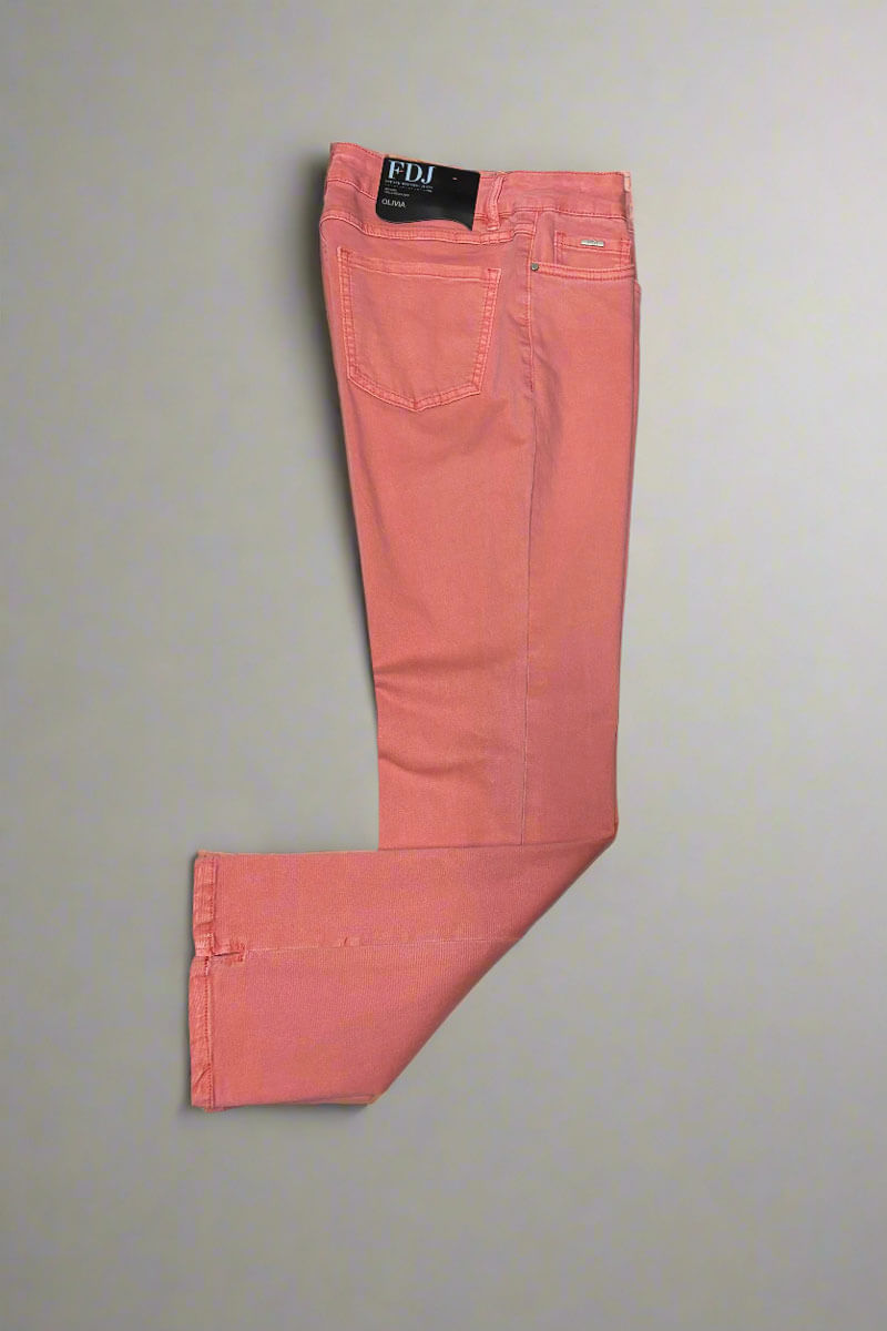 Olivia Boot Crop Pant in Coral - Mildred Hoit