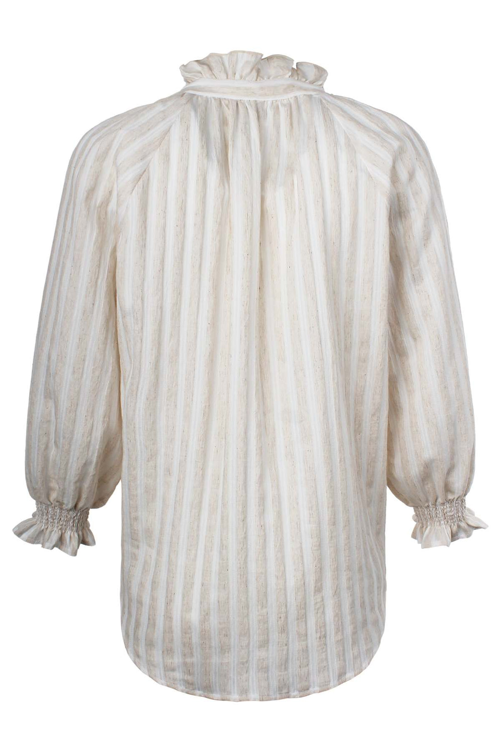 Fiona Shirt in Natural Stripe - Mildred Hoit