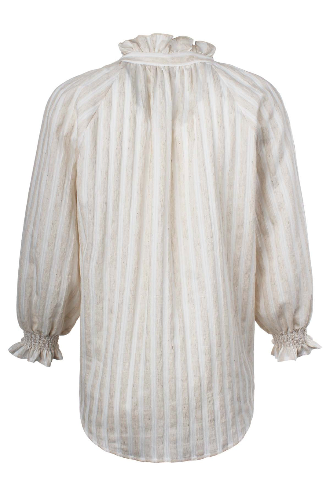 Fiona Shirt in Natural Stripe - Mildred Hoit