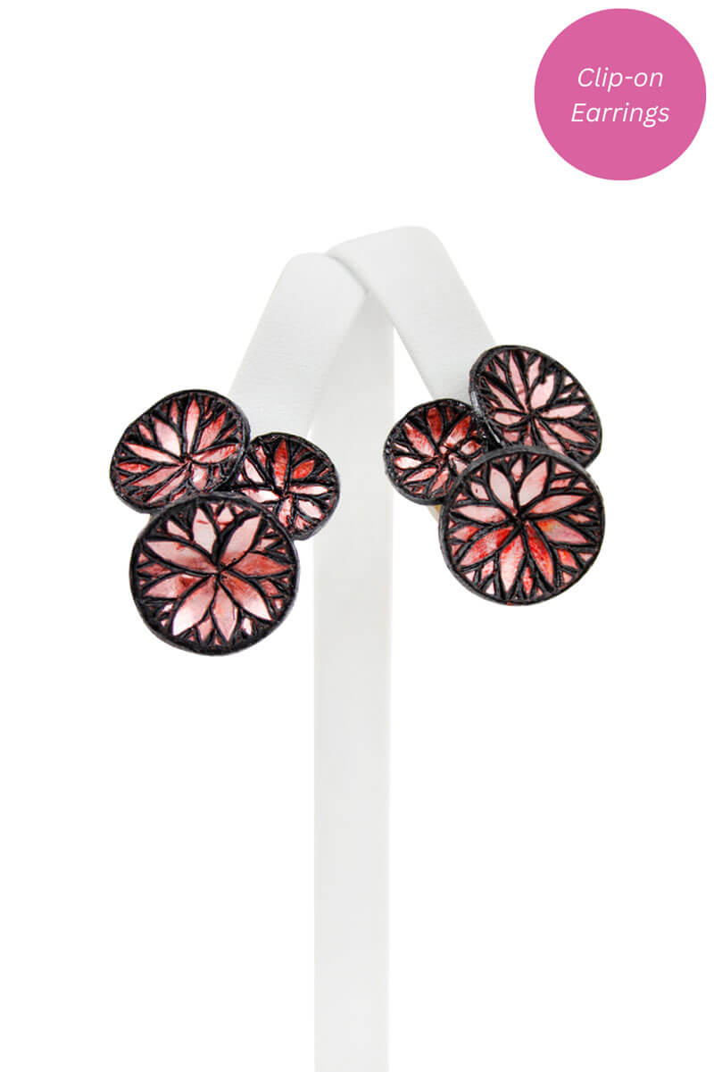 French Fuji Cab Clip Earrings - Mildred Hoit
