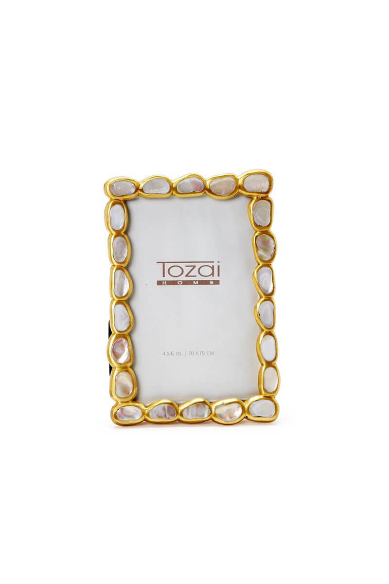 Keshi Mother of Pearl Photo Frame in Gift Box- 4X6 - Mildred Hoit
