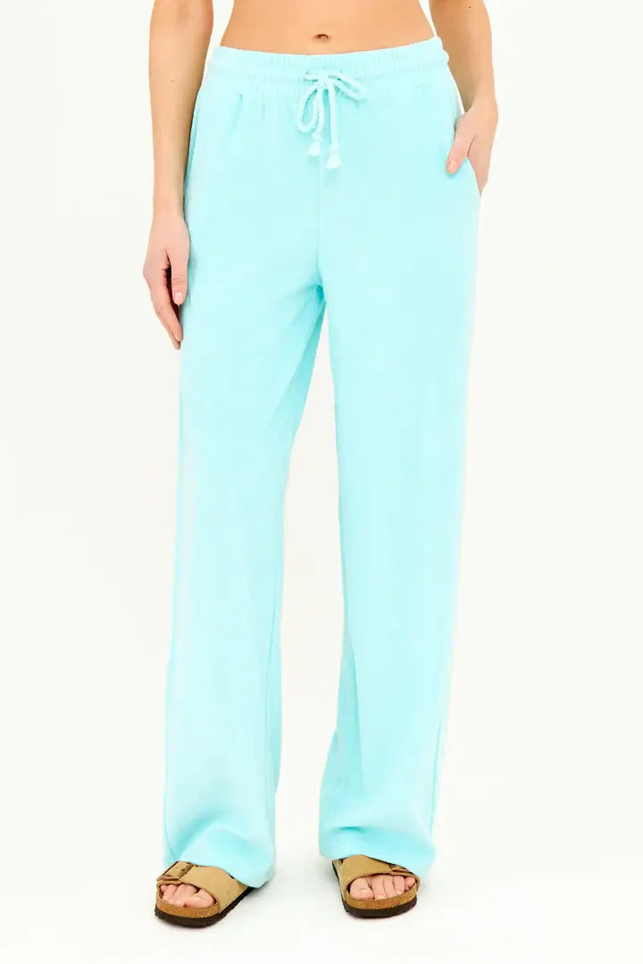 Terry Cloth Pant in Seagreen - Mildred Hoit