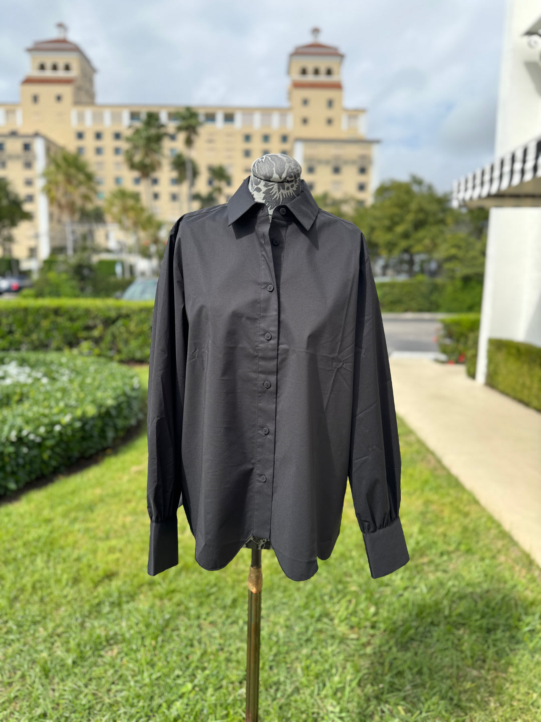 Hinson Wu Blaire Blouse in Black - Mildred Hoit