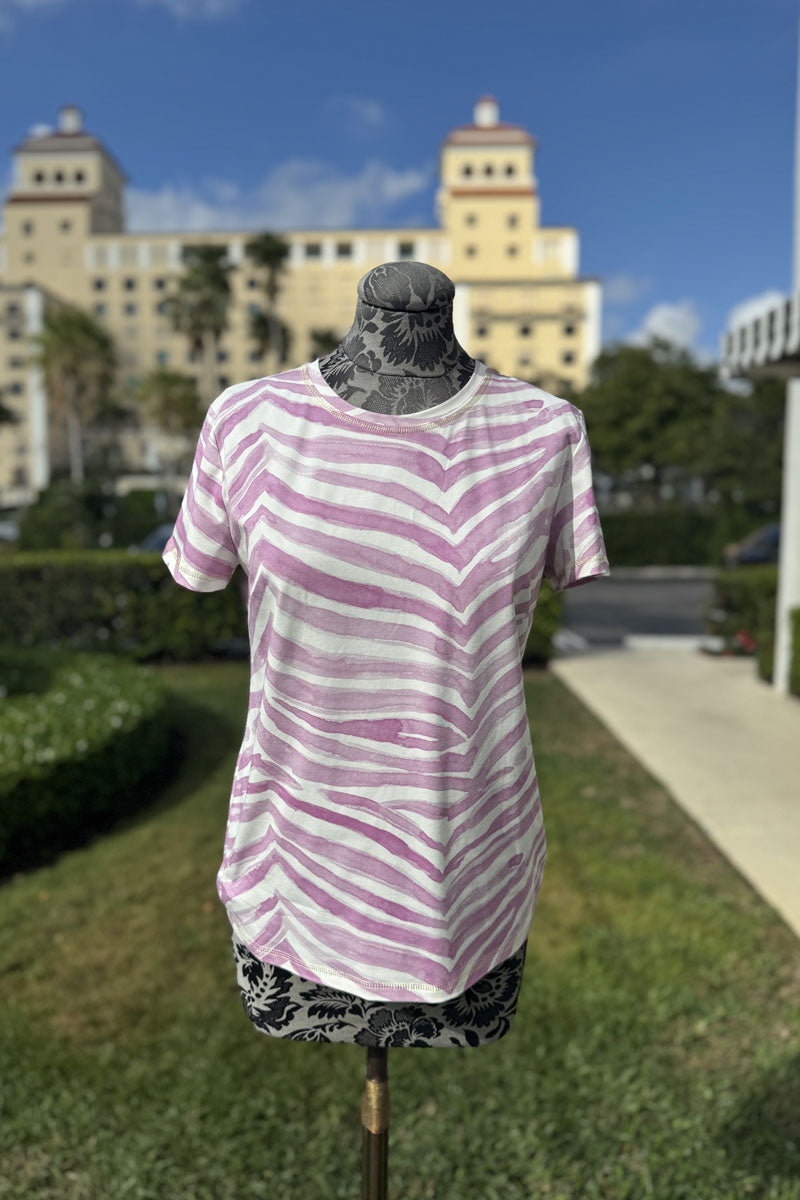Pink Zebra Cotton Shirt - Mildred Hoit