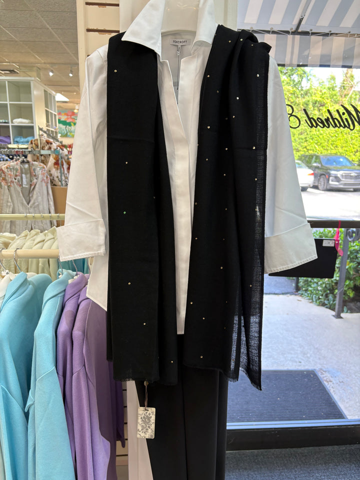 Janavi Black Seabed Splendor Shawl - Mildred Hoit