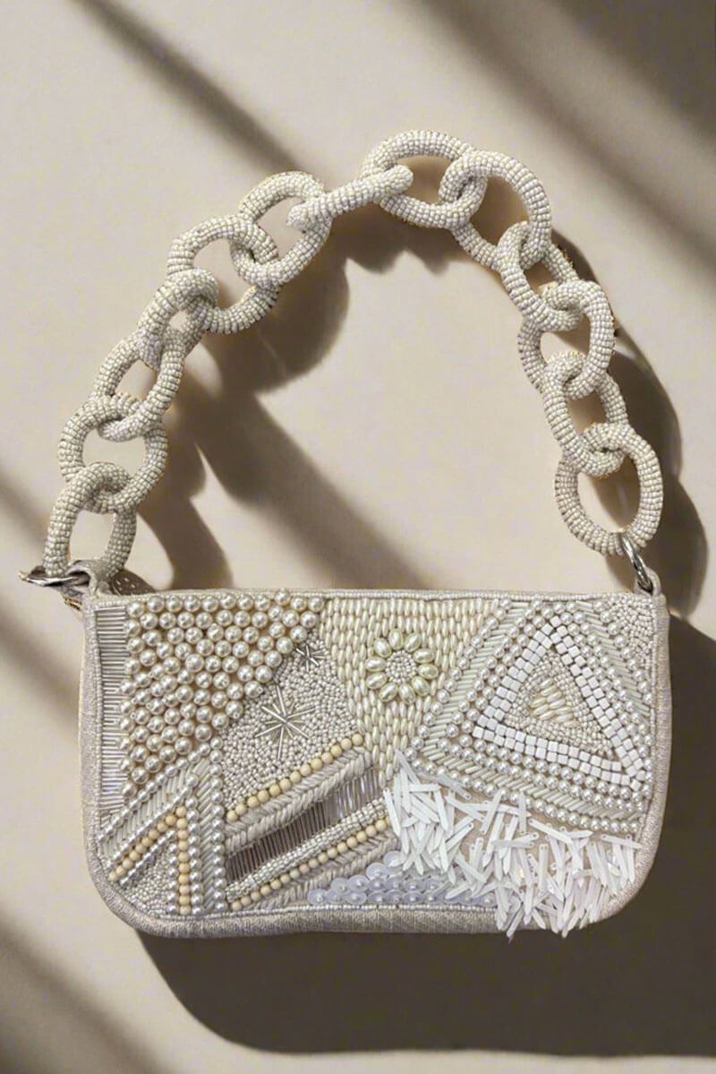Shimmering Embellished Sands Handbag - Mildred Hoit