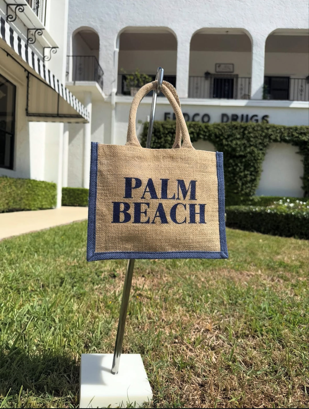 Palm Beach Jute Mini Tote