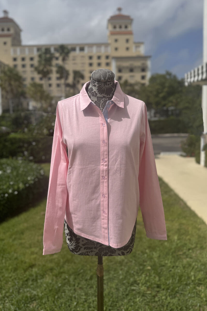 Pink Lady Button-Down Blouse - Mildred Hoit