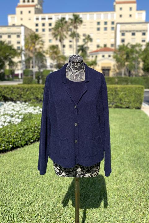 Blazer and Shell Set in Navy Blue available at Mildred Hoit in Palm Beach.